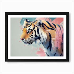 Tiger Animal Abstract Art Print