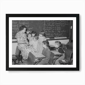 Education In Rural School, Williams County, North Dakota By Russell Lee Art Print