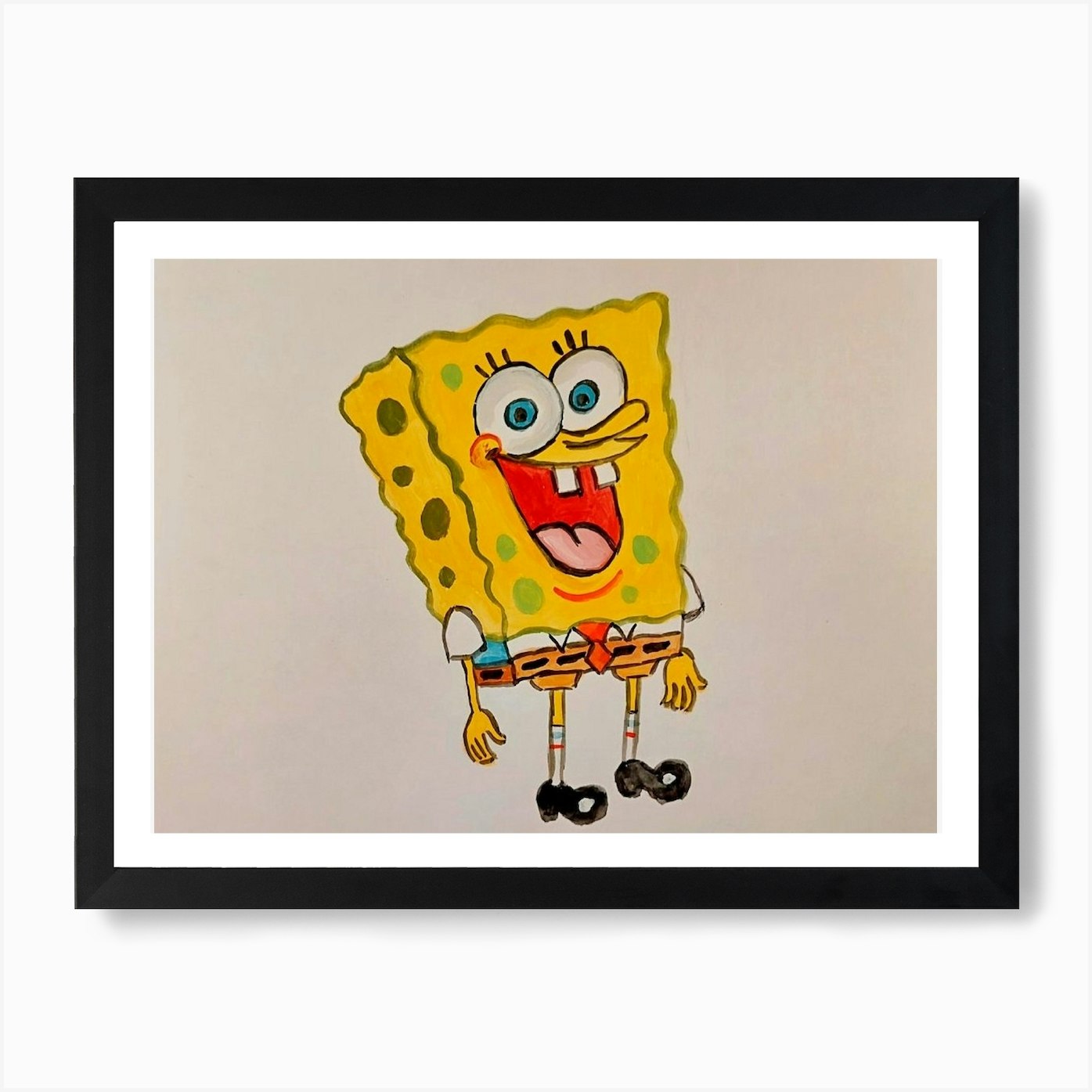 SpongeBob Art Print Framed Wall Art Poster Canvas Print Picture - Picture 2 of 4
