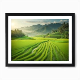 Rice Fields In Bali Art Print