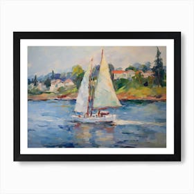 Sailboat On The Water Art Print