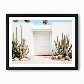 California Dreaming - White Mid-Century Modern House Poster