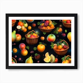 Fruit Baskets 2 Art Print