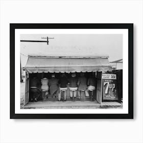 Hamburger Stand, Harlingen, Texas By Russell Lee Art Print