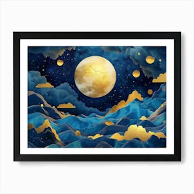 Moon In The Sky 1 Art Print