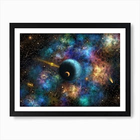 Xenreus Planet and Nebula Art Print