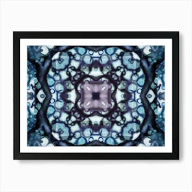 Modern Art Sky Blue Pattern Art Print