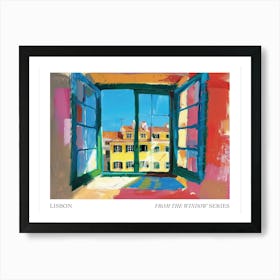Lisbon From The Window Series Poster Painting 2 Art Print