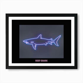 Neon Pink White Tip Reef Shark Poster 3 Art Print