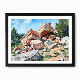 Rock Formations Art Print