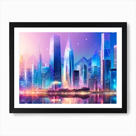 Futuristic Cityscape 30 Art Print