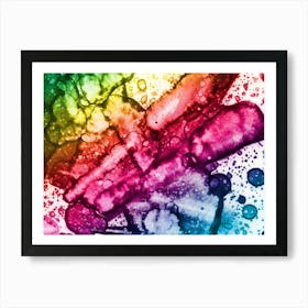 Alcohol Ink A Rainbow Art Print