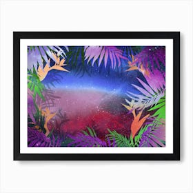 Tropical Space Jungle #4 Art Print