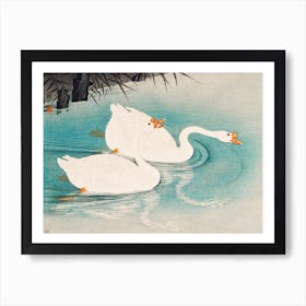 Geese Amid Reeds, Ohara Koson Art Print