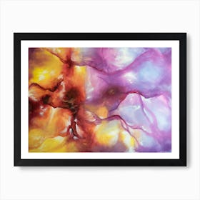 Nebula Waves Art Print