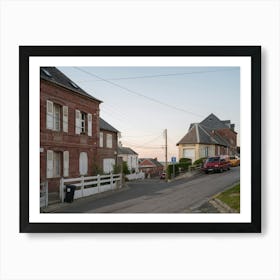 Ault town, Picardy, northern France Art Print