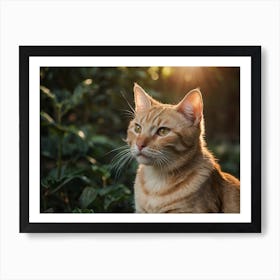 Orange Tabby Cat 1 Art Print