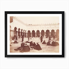 In The Courtyard Of The Al Azhar Mosque, Cairo Egypt Art Print