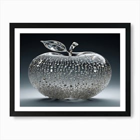 Apple With Raindrops 2 Art Print