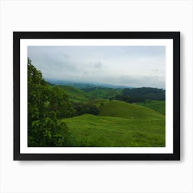 Lush Countryside in Costa Rica during Rainy Season Art Print