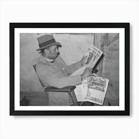 Pomp Hall, Negro Farmer, Reading Newspaper To Which He Subscribes, Creek County, Oklahoma, See General Art Print