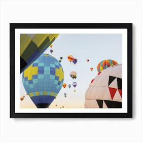 Hot Air Balloons At Sunrise Art Print