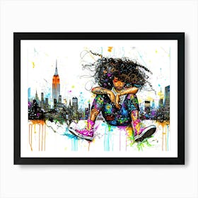 Little Miss Thing - Urban Girl Art Print