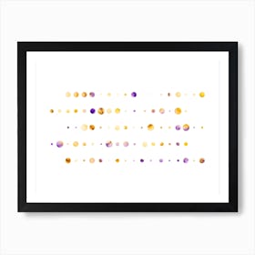 Codigo Yellow Purple Art Print