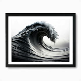 Large Ocean Wave Breaking Art Print