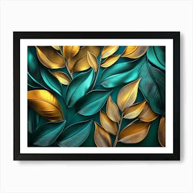 Abstract Leaves 2 Art Print