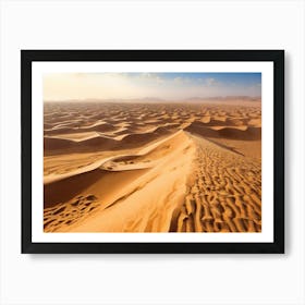 Sand Dunes In The Desert 3 Art Print