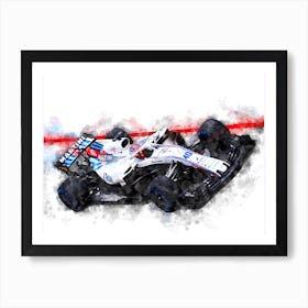 Robert Kubica 2018, Formula 1 Art Print
