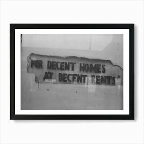 Sign In African American Section Of Chicago, Illinois By Russell Lee 1 Art Print