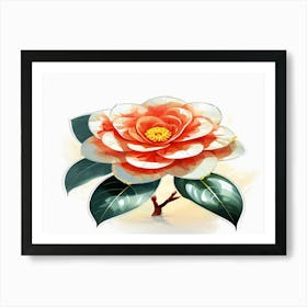 Camellia Flower 2 Art Print