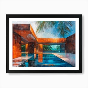 Pool House Art Print