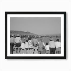 Untitled Photo, Possibly Related To Spectators At Bean Day Rodeo, Wagon Mound, New Mexico By Russell Lee Art Print