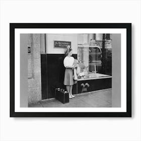 Hollywood, California, Girl On The Street By Russell Lee Art Print