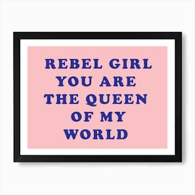 Rebel Girl Art Print