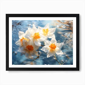 Daffodils In Water 1 Art Print