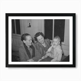 Three Generation Pie Supper In School House, Muskogee, Oklahoma, See General Caption Number 24 By Russell Art Print