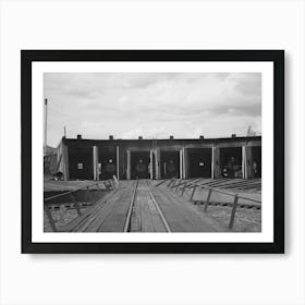 Untitled Photo, Possibly Related To Roundhouse And Turntable Of Railroad At Durango, Colorado By Russell Lee Art Print