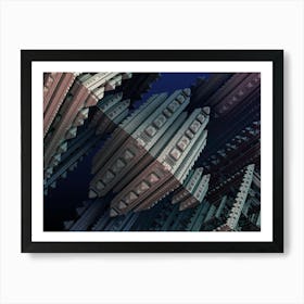 Fractals 3d Graphics Shapes 1 Art Print