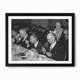 Members Of The Loomis Fruit Association At Dinner After Their Fortieth Annual Meeting, Loomis, Placer Count Art Print