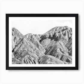 Black And White Mountain Range Art Print