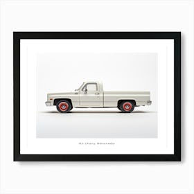 Toy Car 83 Chevy Silverado White Poster Art Print