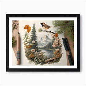 Bird In The Forest Art Print