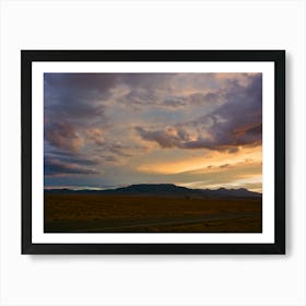 Shiprock Sunset IX on Film Art Print