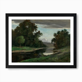 Landscape, Style of Gustave Courbet Art Print