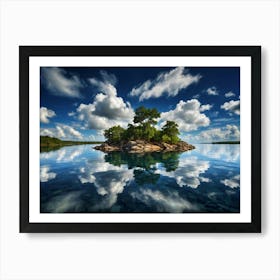 Default Step Into A Dreamlike Realm Where Islands Float In A S 1 Art Print