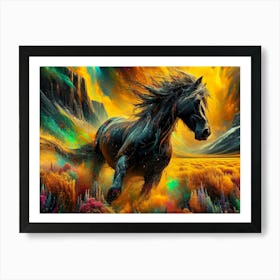 Creative Horse Beauty Illustration Nr 243 Art Print